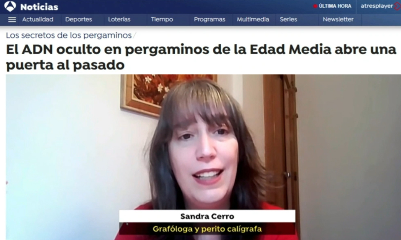 Grafología adn pergaminos medievales