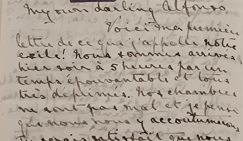 Carta de la reina Victoria Eugenia (Ena)