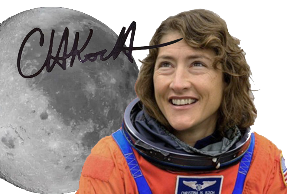 Grafología de una pionera en la luna: Christina Koch